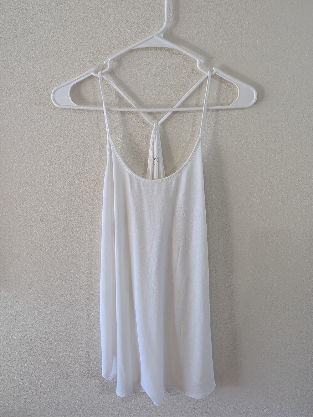 White 100% Rayon Lounge Top
